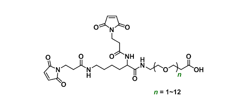 Bis-Mal-Lysine-PEGn-acid