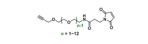 Propargyl-PEGn-amido-Mal