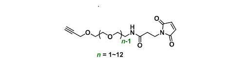 Propargyl-PEGn-Maleimide